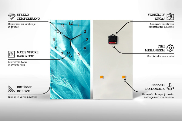 Orologio verticale in vetro Città del cyberspazio