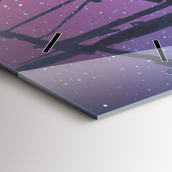 Orologio verticale in vetro Nave a vela di fantasia