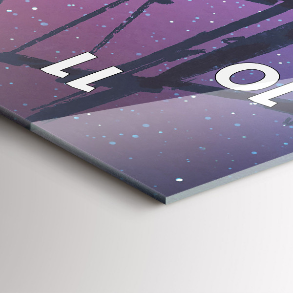 Orologio verticale in vetro Nave a vela di fantasia