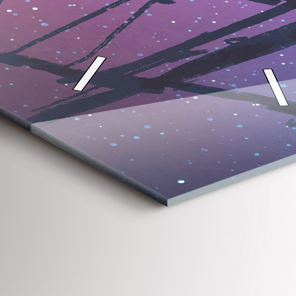 Orologio verticale in vetro Nave a vela di fantasia