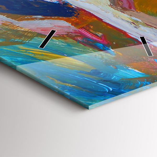 Orologio verticale in vetro Ballerina dipinta