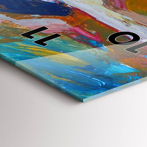 Orologio verticale in vetro Ballerina dipinta