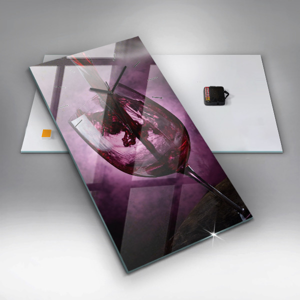 Orologio verticale Bicchiere da vino