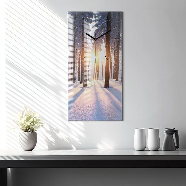 Orologio verticale Foresta del tramonto