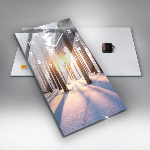 Orologio verticale Foresta del tramonto