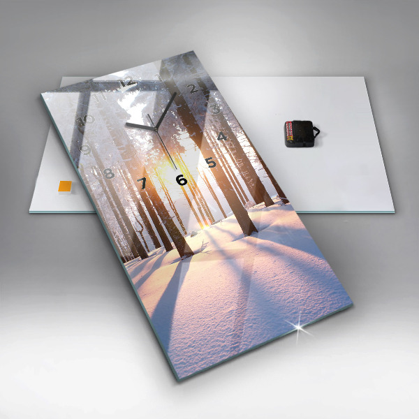 Orologio verticale Foresta del tramonto