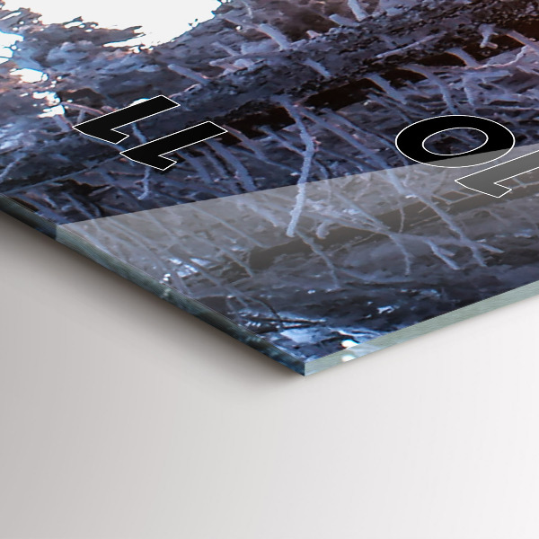 Orologio verticale Foresta del tramonto