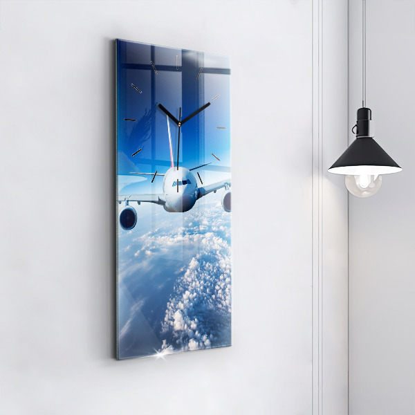 Orologio verticale Aereo e nuvole