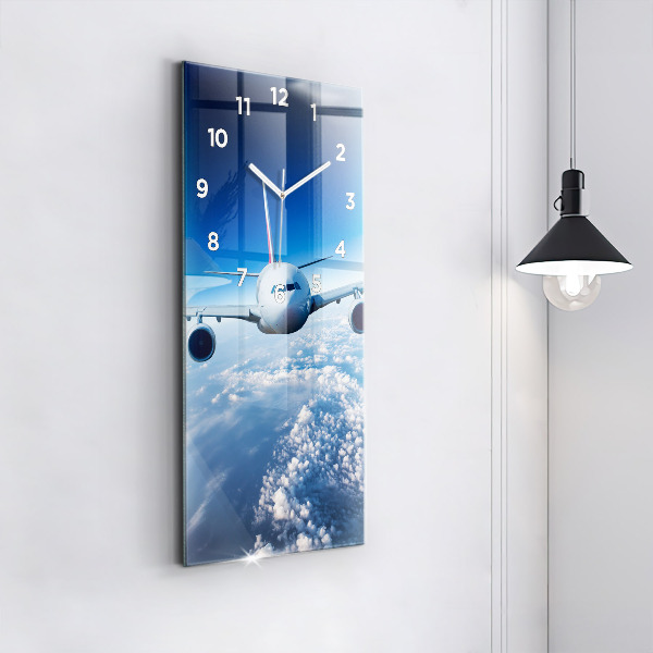 Orologio verticale Aereo e nuvole