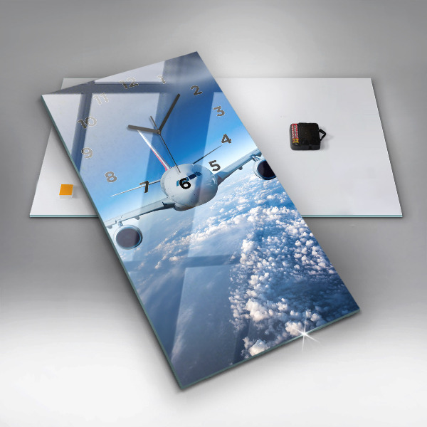 Orologio verticale Aereo e nuvole