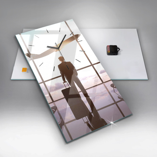 Orologio verticale Uomo all'aeroporto