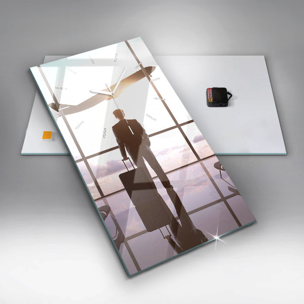 Orologio verticale Uomo all'aeroporto