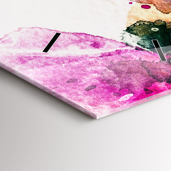 Orologio verticale Volto di donna astratto