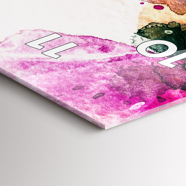 Orologio verticale Volto di donna astratto