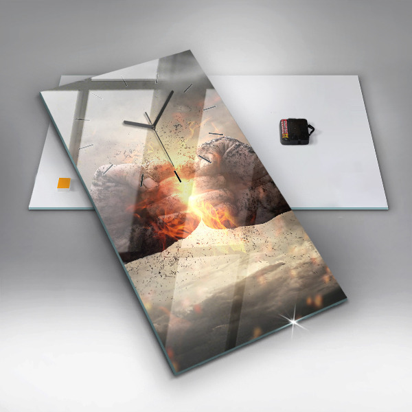 Orologio verticale Pugni Forza Potenza