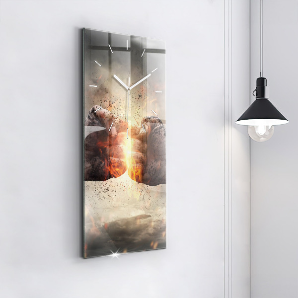 Orologio verticale Pugni Forza Potenza