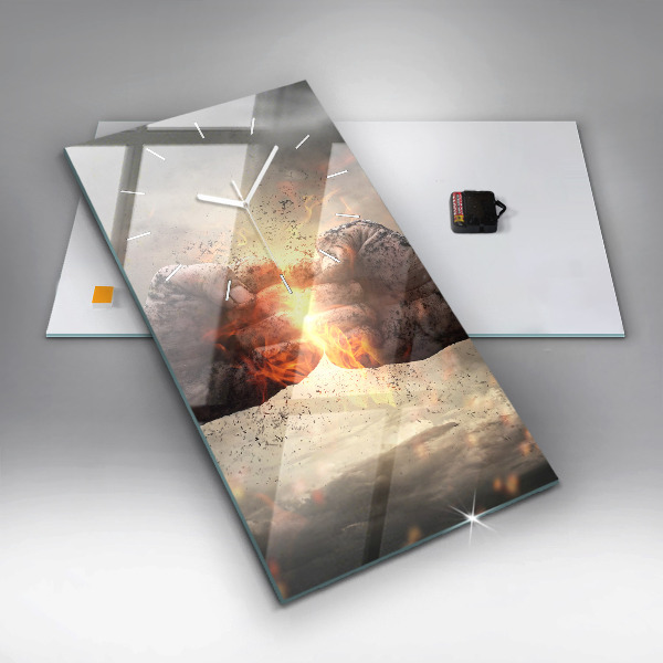 Orologio verticale Pugni Forza Potenza