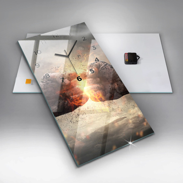 Orologio verticale Pugni Forza Potenza