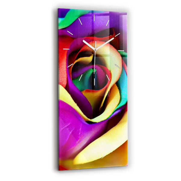 Orologio verticale Rosa arcobaleno