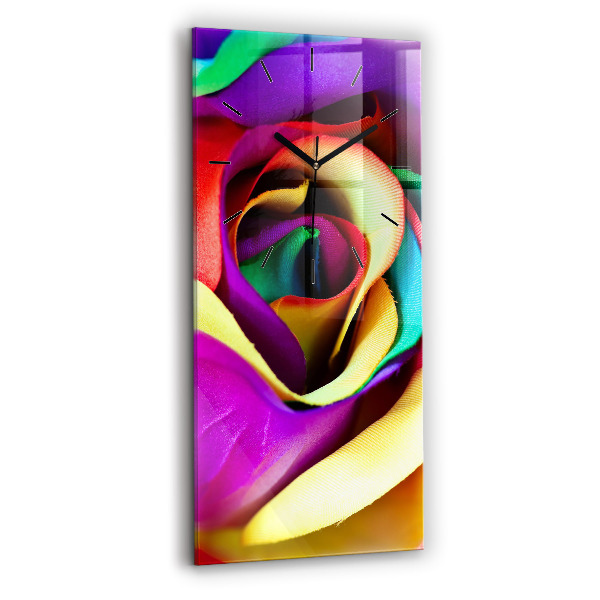 Orologio verticale Rosa arcobaleno