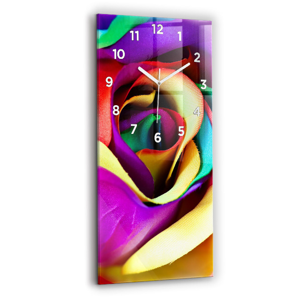 Orologio verticale Rosa arcobaleno