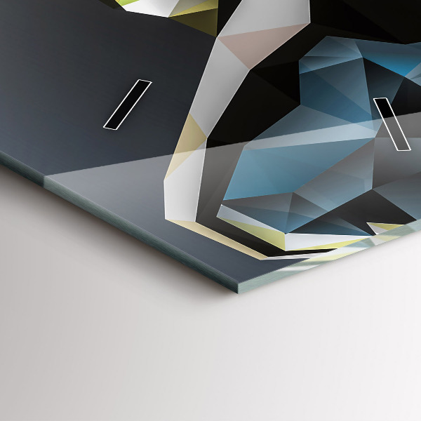 Orologio verticale Testa di lupo