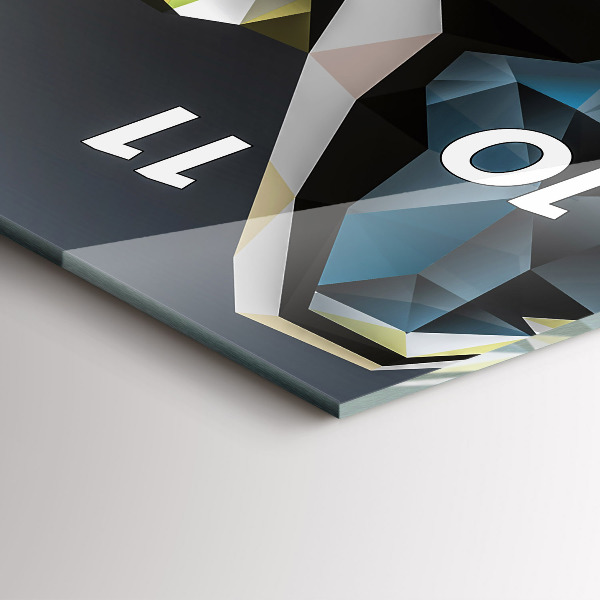 Orologio verticale Testa di lupo