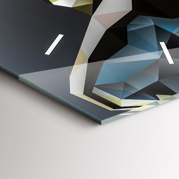 Orologio verticale Testa di lupo