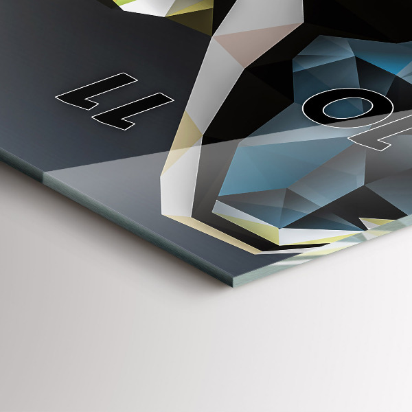 Orologio verticale Testa di lupo