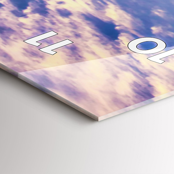 Orologio verticale Tramonto New York