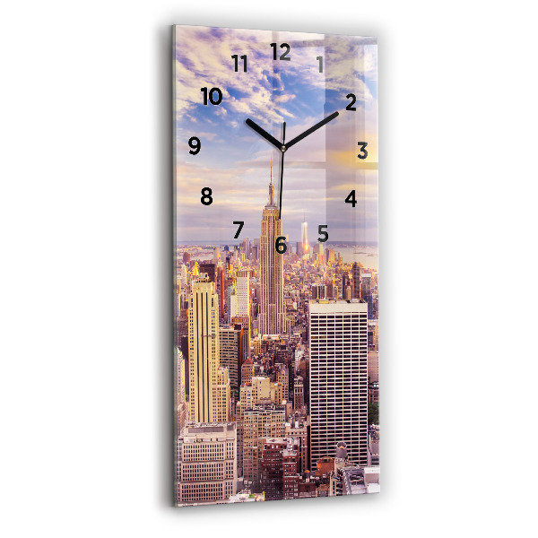 Orologio verticale Tramonto New York