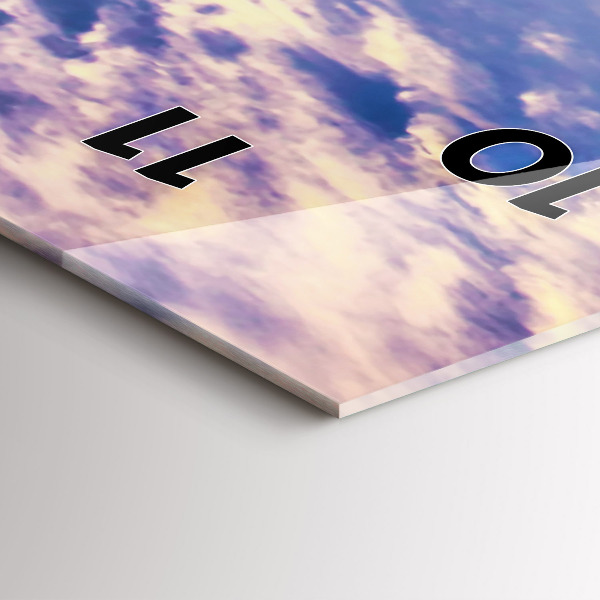 Orologio verticale Tramonto New York