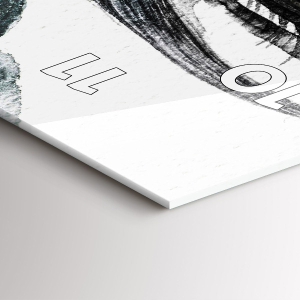 Orologio verticale Ritratto di una donna labbra rosse