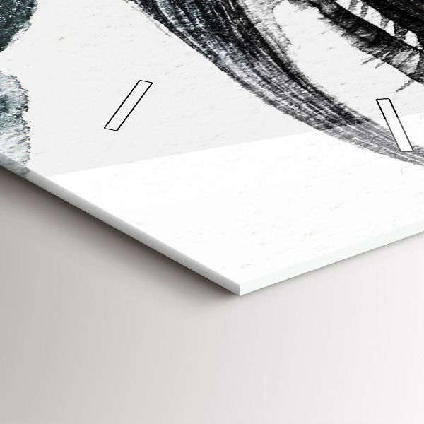 Orologio verticale Ritratto di una donna labbra rosse