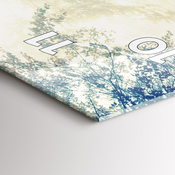 Orologio verticale Strada autunnale Foresta Nebbia