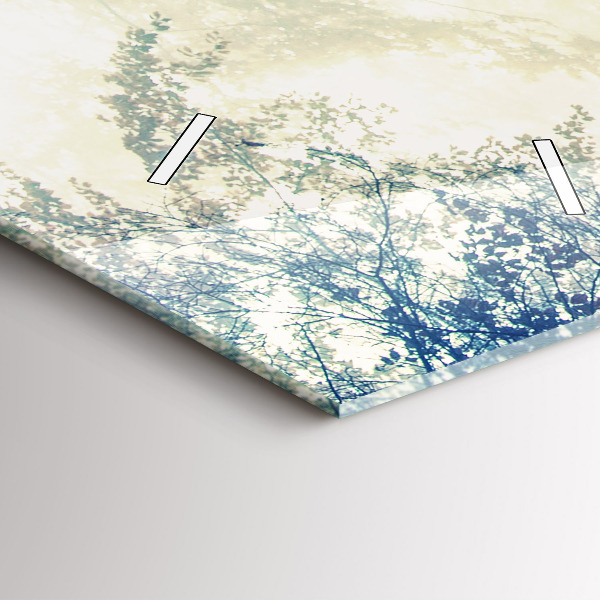 Orologio verticale Strada autunnale Foresta Nebbia