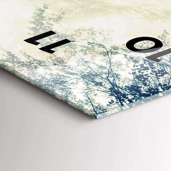 Orologio verticale Strada autunnale Foresta Nebbia