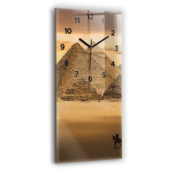 Orologio verticale Piramidi e tramonto