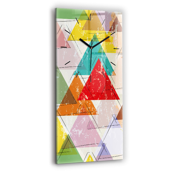 Orologio verticale Triangoli geometrici