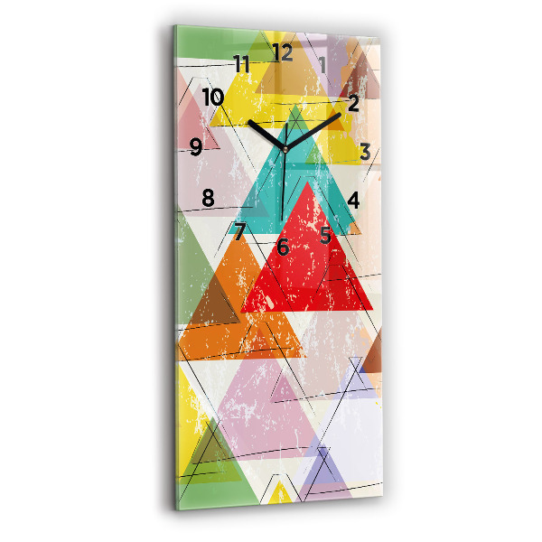 Orologio verticale Triangoli geometrici