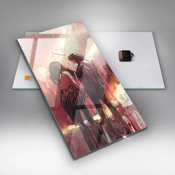 Orologio verticale Giovane coppia innamorata