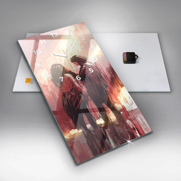 Orologio verticale Giovane coppia innamorata