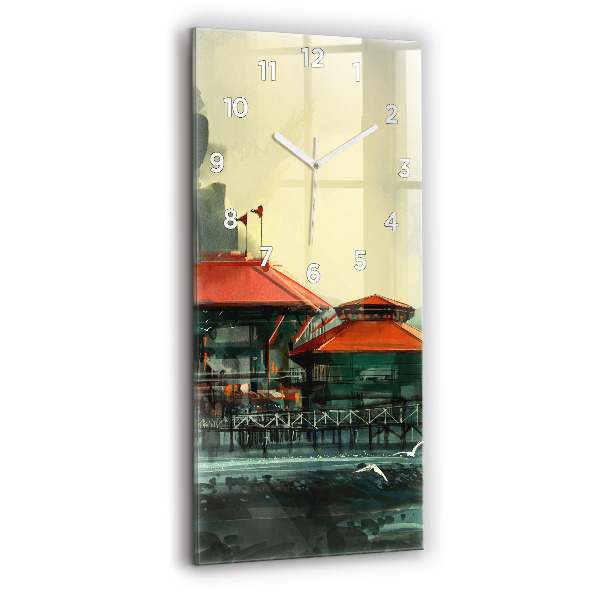 Orologio verticale Villaggio di pescatori