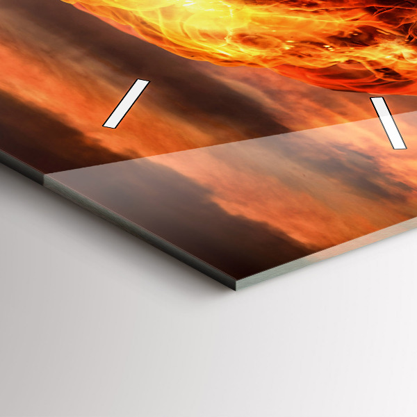 Orologio verticale Esplosione della bomba atomica