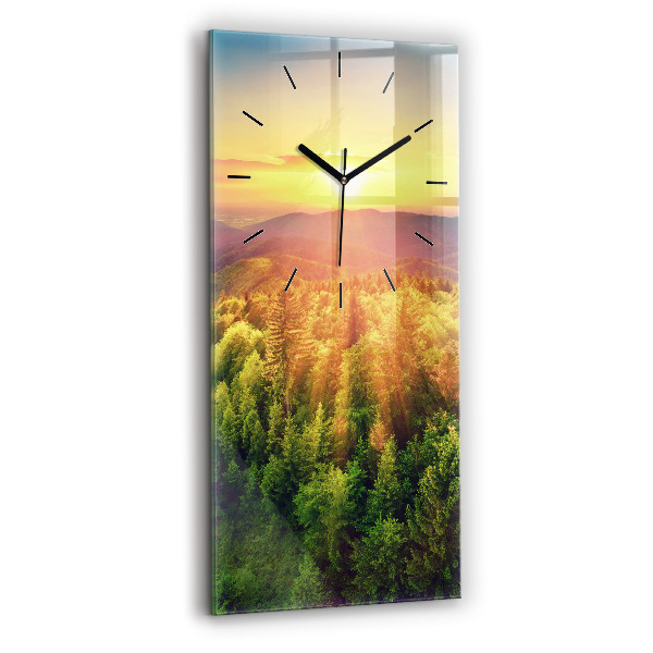 Orologio verticale Tramonto sulle colline