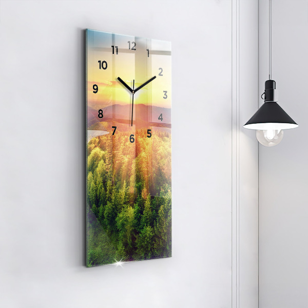 Orologio verticale Tramonto sulle colline
