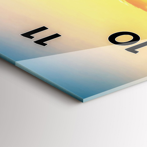 Orologio verticale Tramonto sulle colline