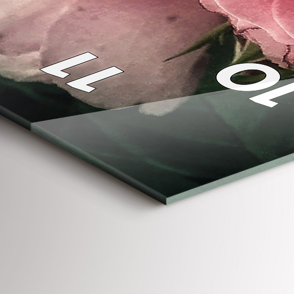 Orologio verticale Mazzo di rose rosa