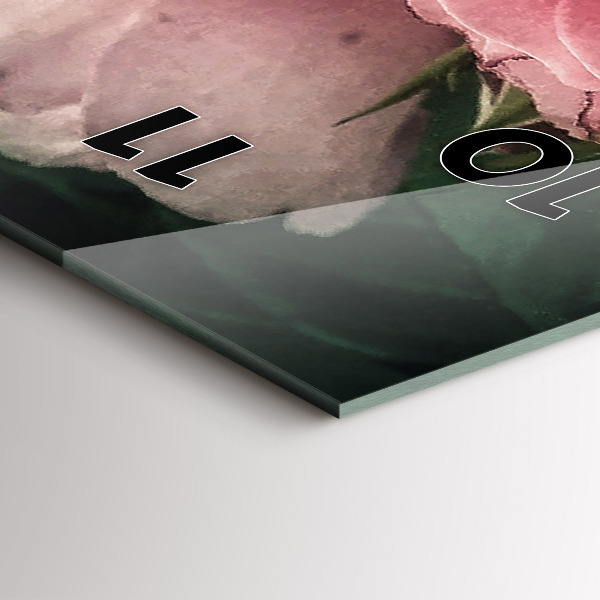 Orologio verticale Mazzo di rose rosa