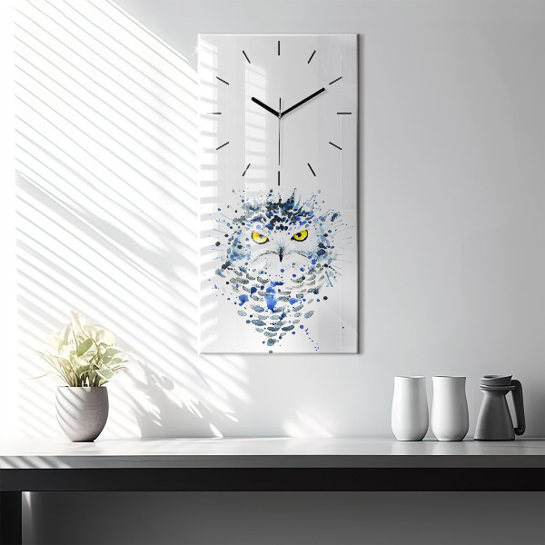 Orologio verticale Sguardo gufo